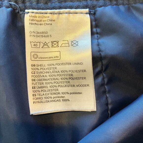 H&M Divided Blue Faux Suede Mini Skirt w/ Front Zipper - Women’s 12 - Picture 4 of 6
